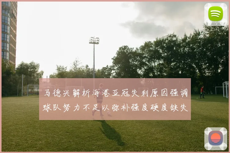 马德兴解析海港亚冠失利原因强调球队努力不足以弥补强度硬度缺失